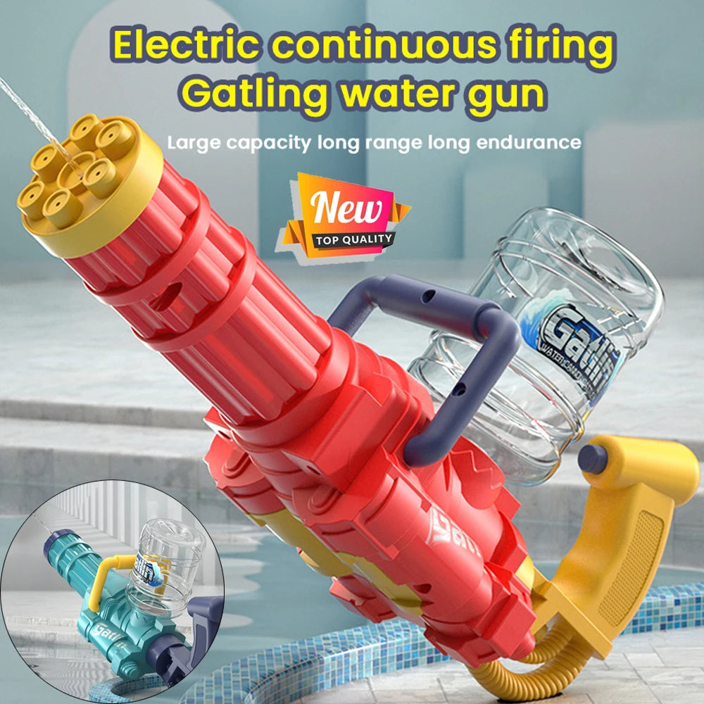 2024 Electric Water Gun High-Tech Automatic Water Soaker Guns Large Capacity Summer Pool Party Beach Outdoor Toy for Kid Adult